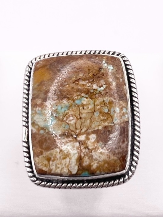 925 Sterling Silver Jewelry - Size 7.5 Number 8 Turquoise 925 Sterling Silver Ring